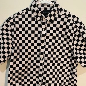 Denim and Flower checkered dress shirt